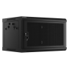 ARMARIO LANBERG MURAL RACK 19 6U 600X450 FLAT PACK NEGRO PUERTA MALLA