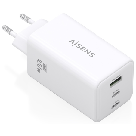 CARGADOR GAN AISENS 100W 2XUSB C PD30 QC40 QC50 1XUSB A QC30