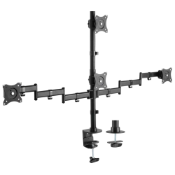 SOPORTE AISENS MESA ECO GIRATORIO INCLINABLE 4 MONITORES 8KG 13 27