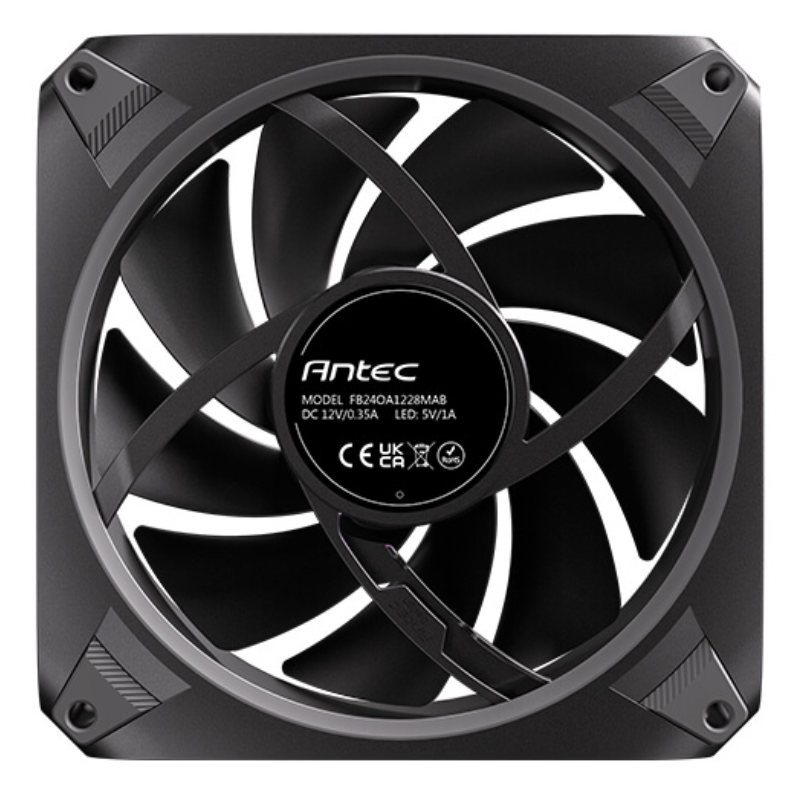 VENTILADOR CAJA ANTEC ORBIT ARGB 3X VENT REVERSE 120MM RGB NEGRO