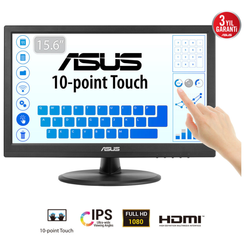 MONITOR TACTIL ASUS VT169HE 16 FHD IPS