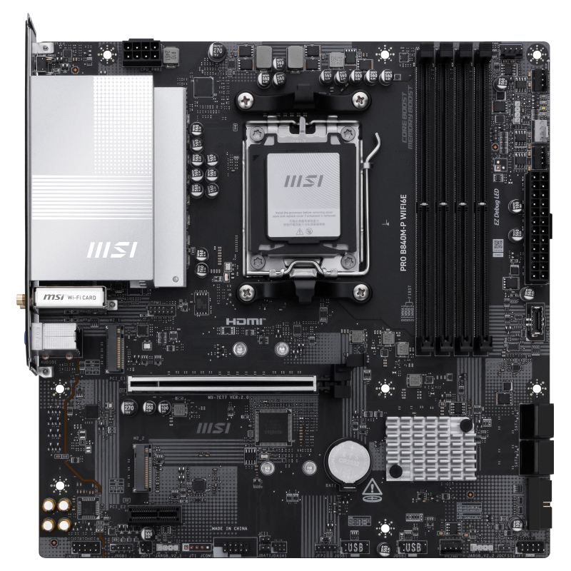 PLACA BASE MSI B840M P WIFI6E AM5 DDR5
