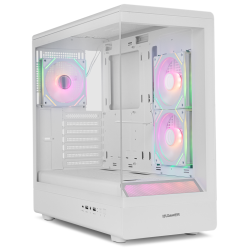 CAJA NOX SEMITORRE FRAMELESS HUMMER SIGNAL ARGB BLANCA USB TYPE C