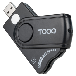 LECTOR TARJETAS TOOQ DNIE SIM SD TF USB A NEGRO