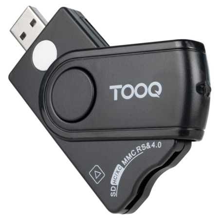 LECTOR TARJETAS TOOQ DNIE SIM SD TF USB A NEGRO