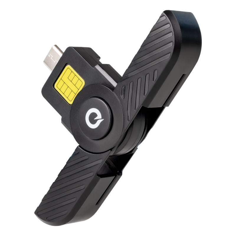 LECTOR TARJETAS TOOQ DNIE USB C 20 NEGRO