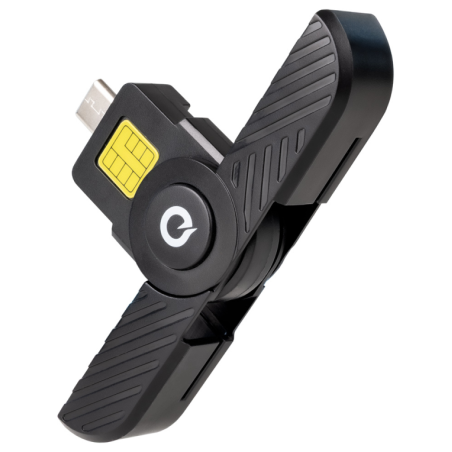 LECTOR TARJETAS TOOQ DNIE USB C 20 NEGRO