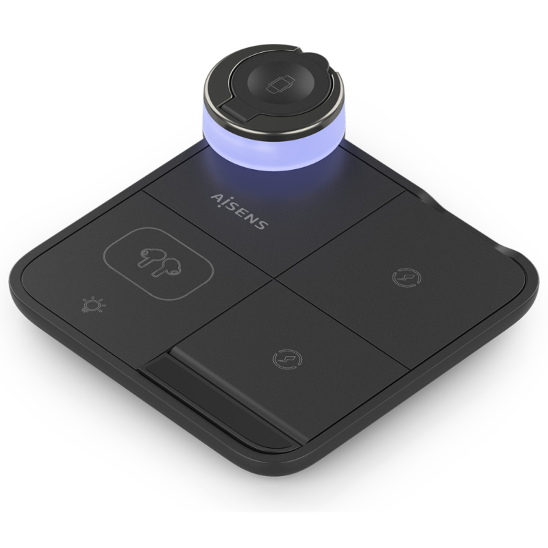 CARGADOR AISENS INALAMBRICO USB C 4 EN 1 15W MOVIL APPLE WATCH AURICULARES