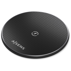 CARGADOR AISENS INALAMBRICO USB C 15W PARA MOVIL NEGRO
