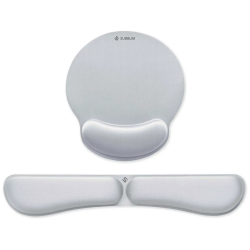 PACK SUBBLIM ERGO MEMORYFLEX REPOSAMUNECAS TECLADO Y RATON PLATA