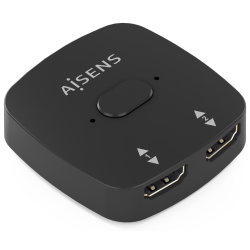 CONMUTADOR HDMI AISENS SWITCH 4K60HZ 2X1 NEGRO