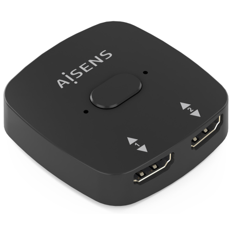 CONMUTADOR HDMI AISENS SWITCH 4K60HZ 2X1 NEGRO
