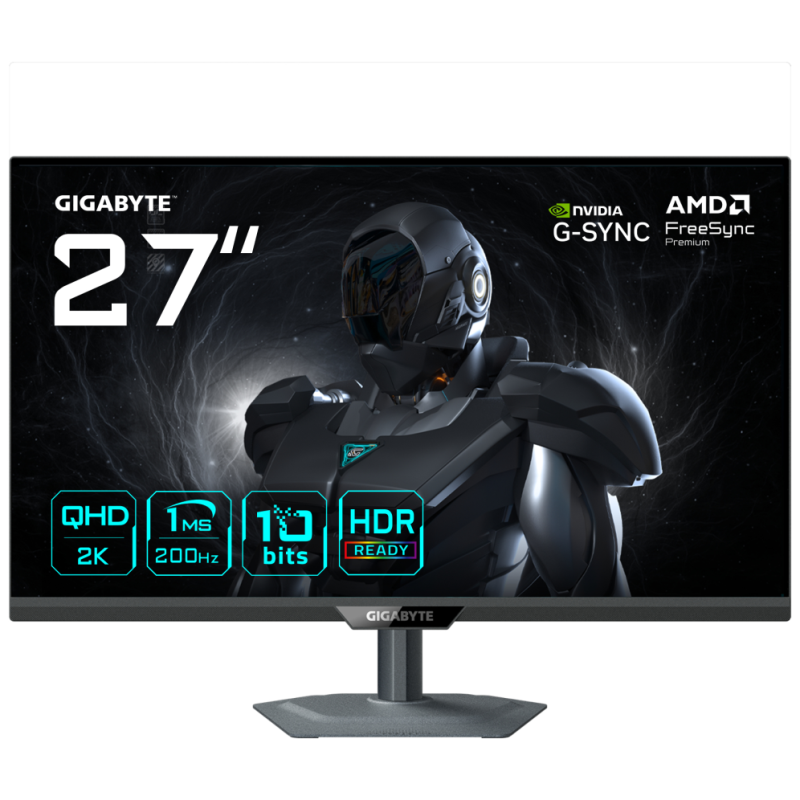 MONITOR GAMING GIGABYTE G27Q2 27 2560x1440 QHD 200Hz IPS 1ms FreeSync