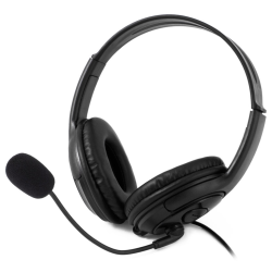 AURICULARES COOLBOX COOLCHAT U1 NEGRO MICROFONO ALAMBRICO USB