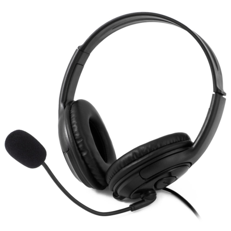 AURICULARES COOLBOX COOLCHAT U1 NEGRO MICROFONO ALAMBRICO USB