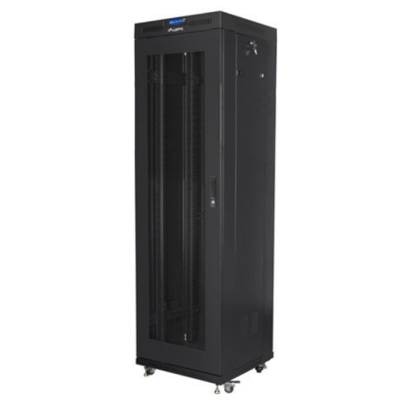 ARMARIO LANBERG RACK 19 42U 600X600 FLAT PACK V2 PUERTA MESH CON LCD NEGRO