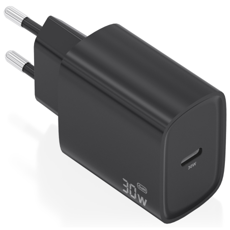 CARGADOR AISENS GAN 30W 1XUSB C PD30 NEGRO