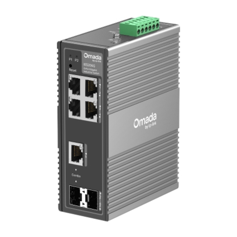 SWITCH INDUSTRIAL GIGABIT OMADA DE 6 PUERTOS EASY MANAGED IES206G