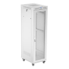 ARMARIO LANBERG RACK 19 42U 600X800 FLAT PACK PUERTA PERFORADA CON LCD GRIS