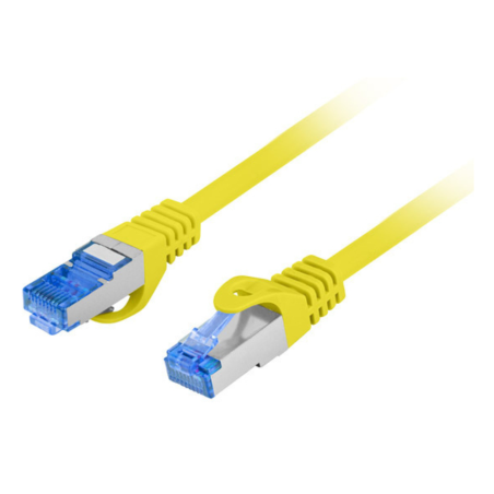 CABLE RED LANBERG CAT6A S FTP LSZH CCA 025M AMARILLO FLUKE PASSED