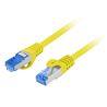 CABLE RED LANBERG CAT6A S FTP LSZH CCA 025M AMARILLO FLUKE PASSED