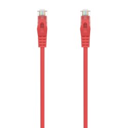 CABLE RED AISENS LATIGUILLO RJ45 LSZH CAT6A UTP AWG24 15M ROJO