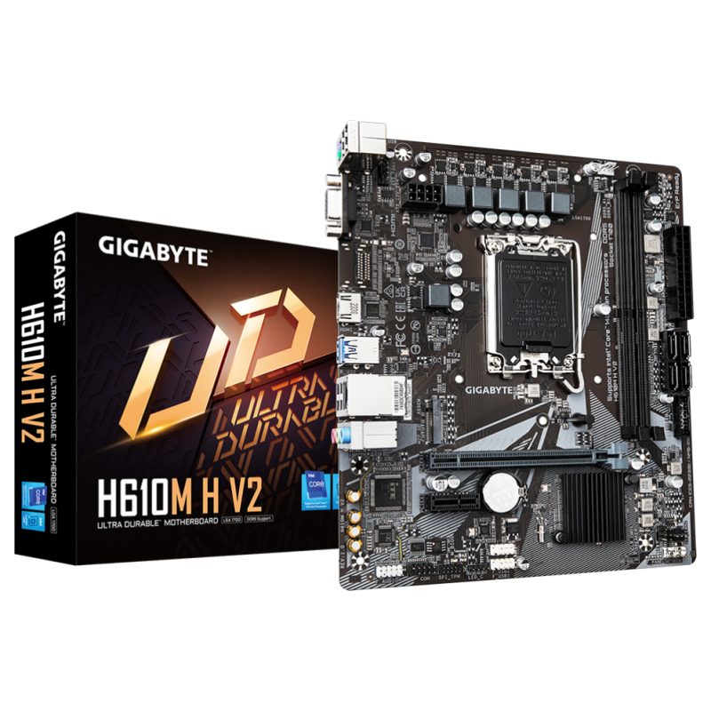 PLACA BASE GIGABYTE H610M H V2 1700 MATX 2XDDR5