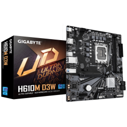 PLACA BASE GIGABYTE H610M D3W 1700 M ATX DDR5 PCIe 40 128GB 1GbE M2