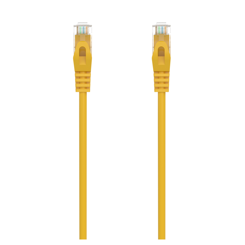 CABLE RED AISENS LATIGUILLO RJ45 LSZH CAT6A UTP AWG24 25CM AMARILLO