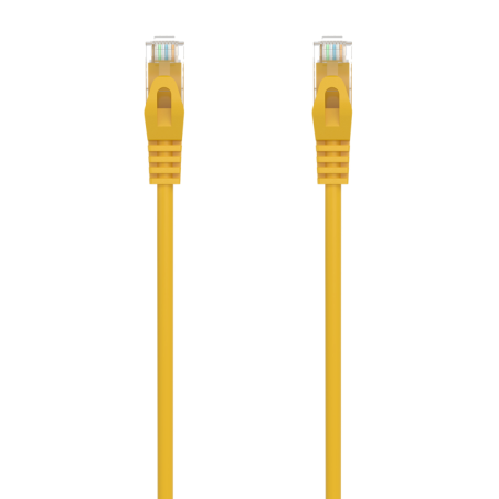 CABLE RED AISENS LATIGUILLO RJ45 LSZH CAT6A UTP AWG24 25CM AMARILLO