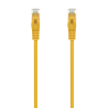 CABLE RED AISENS LATIGUILLO RJ45 LSZH CAT6A UTP AWG24 25CM AMARILLO