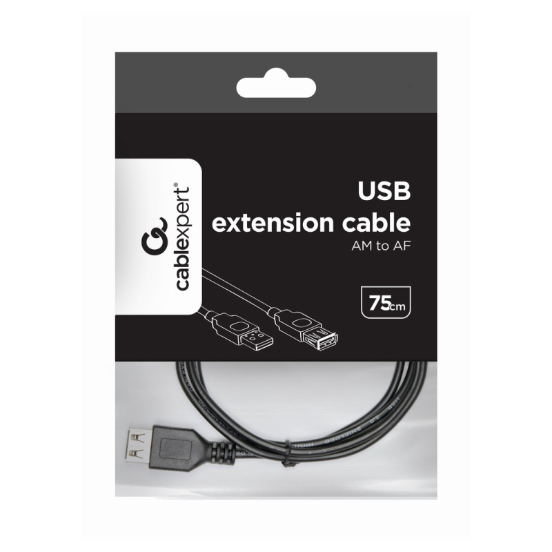 CABLE USB GEMBIRD DE EXTENSION MACHO HEMBRA 075M