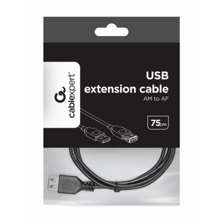 CABLE USB GEMBIRD DE EXTENSION MACHO HEMBRA 075M