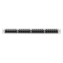 PATCH PANEL LANBERG CAT6 UTP 24 PUERTOS 1U RACK 19 GRIS