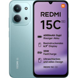 SMARTPHONE XIAOMI REDMI 15C 5G 4GB 128GB MINT GREEN