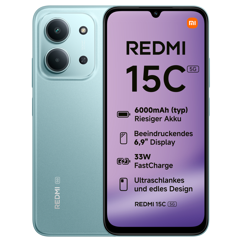 SMARTPHONE XIAOMI REDMI 15C 5G 4GB 128GB MINT GREEN