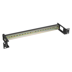 CARRIL DE MONTAJE DIN LANBERG 1U TS 35 PARA RACK 19 NEGRO