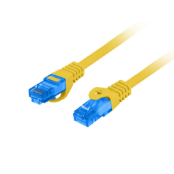 CABLE RED LANBERG CAT6A S FTP LSZH CCA 1M AMARILLO FLUKE PASSED