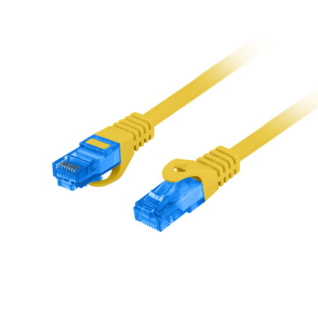 CABLE RED LANBERG CAT6A S FTP LSZH CCA 1M AMARILLO FLUKE PASSED