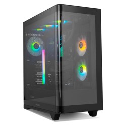 CAJA NOX HUMMER ETHER ATX SEMITORRE CRISTAL CURVO NEGRO