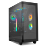 CAJA NOX HUMMER ETHER ATX SEMITORRE CRISTAL CURVO NEGRO