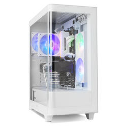 CAJA NOX HUMMER ETHER ATX SEMITORRE CRISTAL CURVO BLANCO