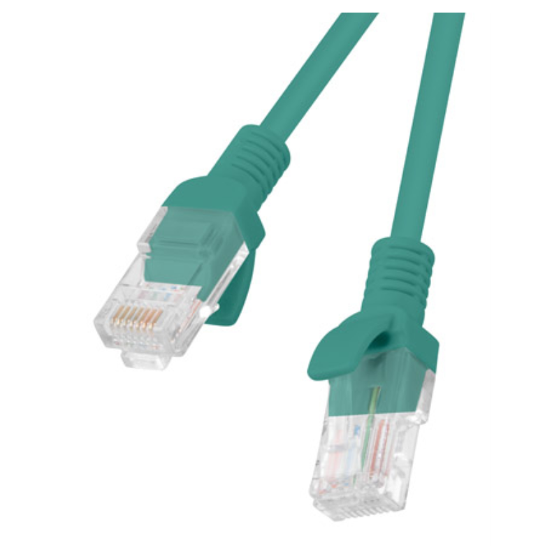 CABLE RED LANBERG CAT6 UTP 10M VERDE FLUKE PASSED