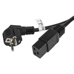 CABLE LANBERG ALIMENTACION CEE 7 7 A IEC 320 C19 18M 16A VDE NEGRO