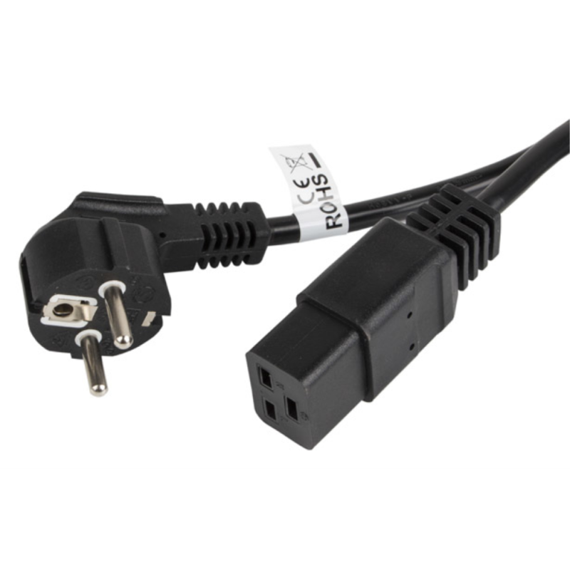 CABLE LANBERG ALIMENTACION CEE 7 7 A IEC 320 C19 18M 16A VDE NEGRO