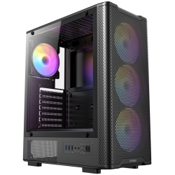 CAJA ANTEC VX 310 ATX 4 VENTILADORES ARGB NEGRA