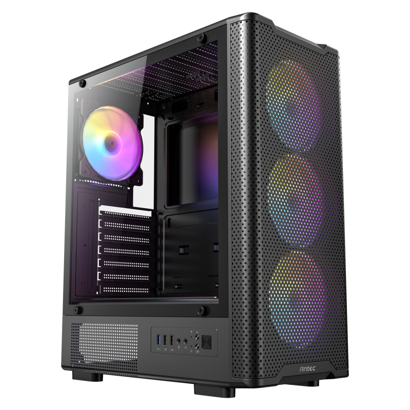 CAJA ANTEC VX 310 ATX 4 VENTILADORES ARGB NEGRA