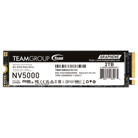 SSD TEAMGROUP NV 5000 M2 NVMe 2280 PCI E GEN4X4 C47 2TB
