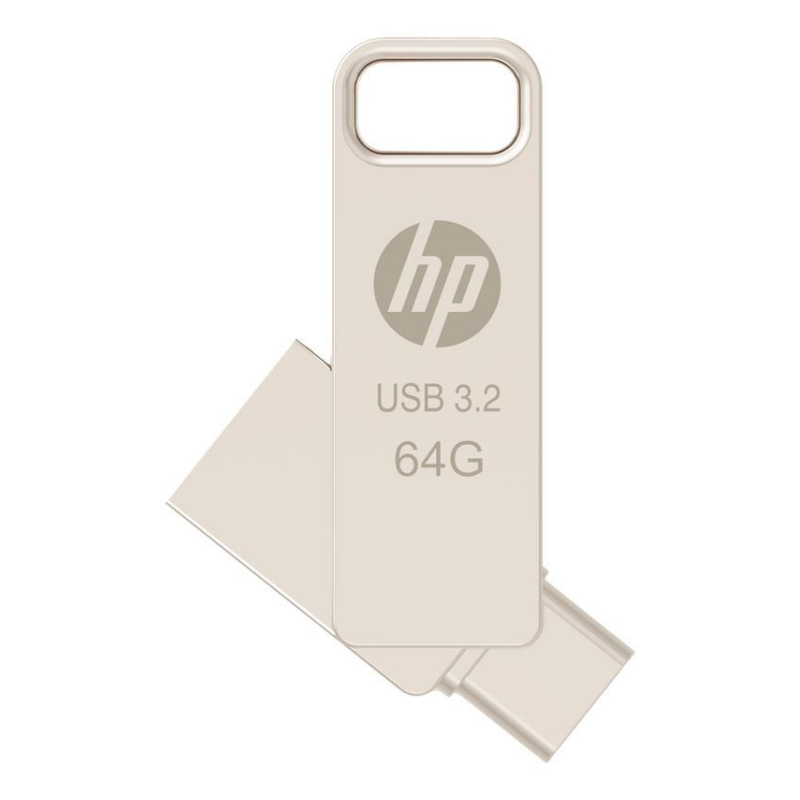 USB 32 HP 64GB X206C A OTG TIPO C METAL