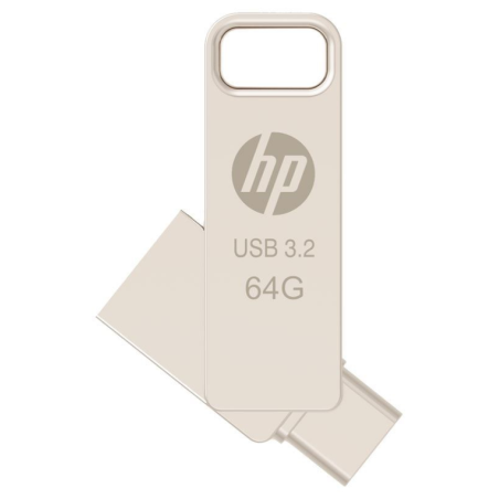 USB 32 HP 64GB X206C A OTG TIPO C METAL